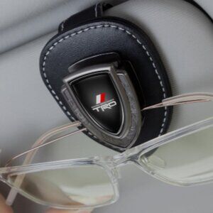Car Sun Visor Leather Glasses Sunglasses Holder Clip For Toyota TRD